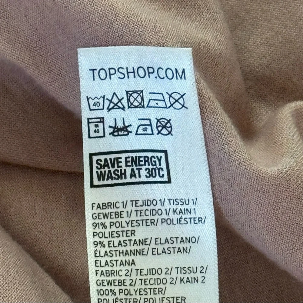 TOPSHOP. Women’s Body Suit. Size‎ 4. Pale Pink.